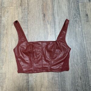 Free People Double Look Corset
Vegan Leather